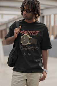 MANIFEST 6 - Oversized Shirt (Black)