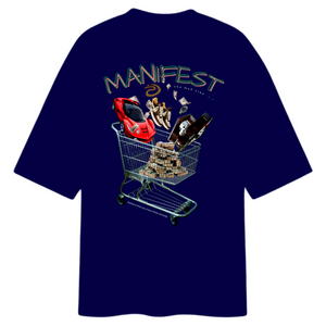 MANIFEST 7 - Oversized Shirt (Navy Blue)