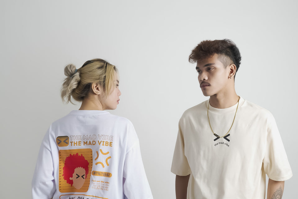 Mad-Shot Oversized Tees (White)